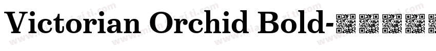 Victorian Orchid Bold字体转换